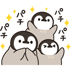 Lineスタンプ うごく ほのぼの子ペンギン 24種類 250円