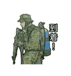 ミリタリー劇画スタンプ 最前線編（個別スタンプ：14）
