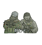 ミリタリー劇画スタンプ 最前線編（個別スタンプ：34）