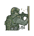 ミリタリー劇画スタンプ 最前線編（個別スタンプ：38）