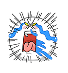 飛び出せ！LINEキャラクターズ（個別スタンプ：1）