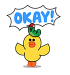飛び出せ！LINEキャラクターズ（個別スタンプ：5）