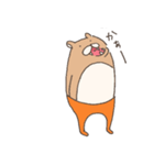 くまタイツと一緒にごはん（個別スタンプ：3）