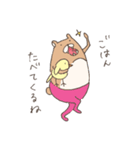 くまタイツと一緒にごはん（個別スタンプ：38）
