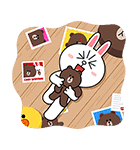 ブラコニ☆飛び出すラブスタンプ（個別スタンプ：4）