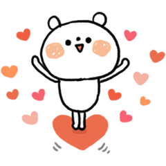 [LINEスタンプ] ちょこっと敬語の白クマさん♪