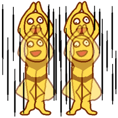 [LINEスタンプ] 変人祭り 黄男