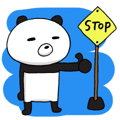 [LINEスタンプ] 命令調ぱんだ