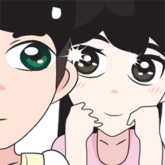 [LINEスタンプ] Lover cartoon