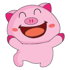 [LINEスタンプ] One of us: The Plump Pink, Animate Vol 1