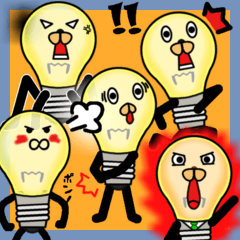 [LINEスタンプ] 電球のヒカル君