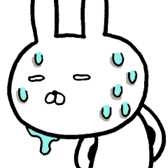 [LINEスタンプ] いい感じなラフうさぎ・定番スタンプ集2
