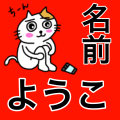 [LINEスタンプ] ようこ専用ヨウコが使うネコの名前スタンプ
