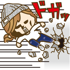 [LINEスタンプ] 【日常＆ツッコミ♥♥】ゆるカジ女子