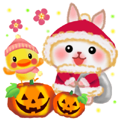[LINEスタンプ] 冬だよ☆うさっぴ 2